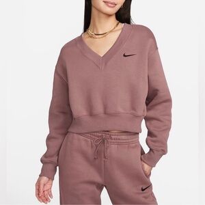 💫NIKE💫 Cropped Phoenix Fleece Sweater ** Oversized fit**